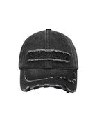 FengChenWang Black Washed Denim Baseball Cap