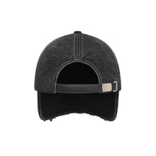 FengChenWang Black Washed Denim Baseball Cap