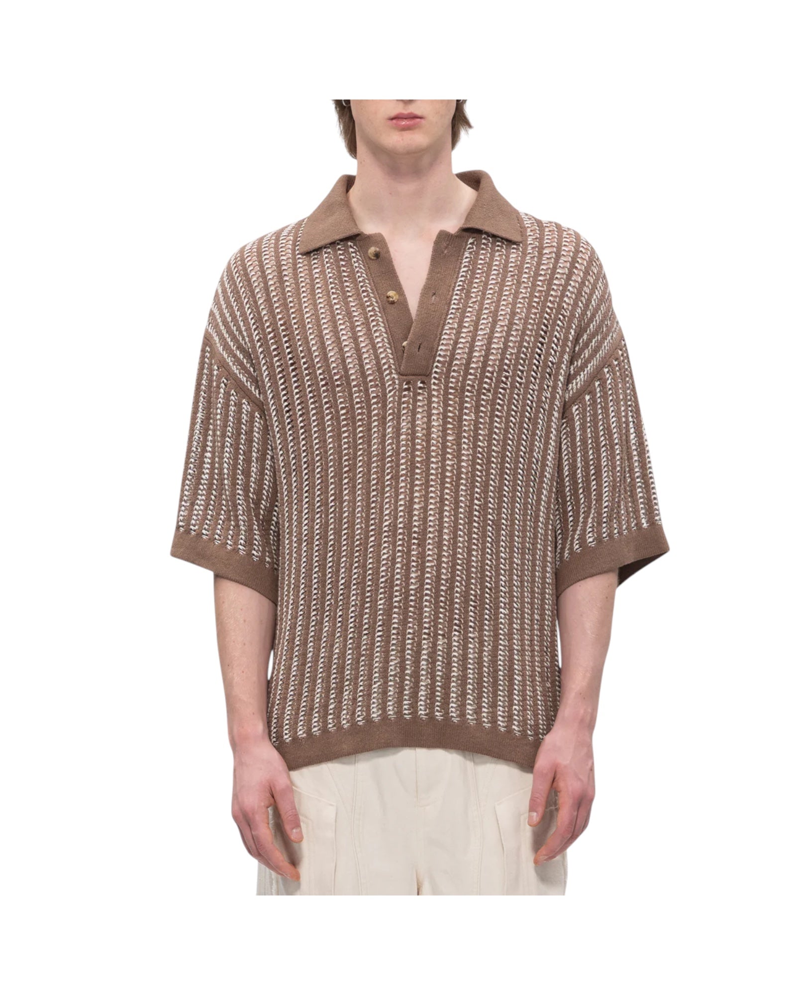 FengChenWang Oversized Knit Polo