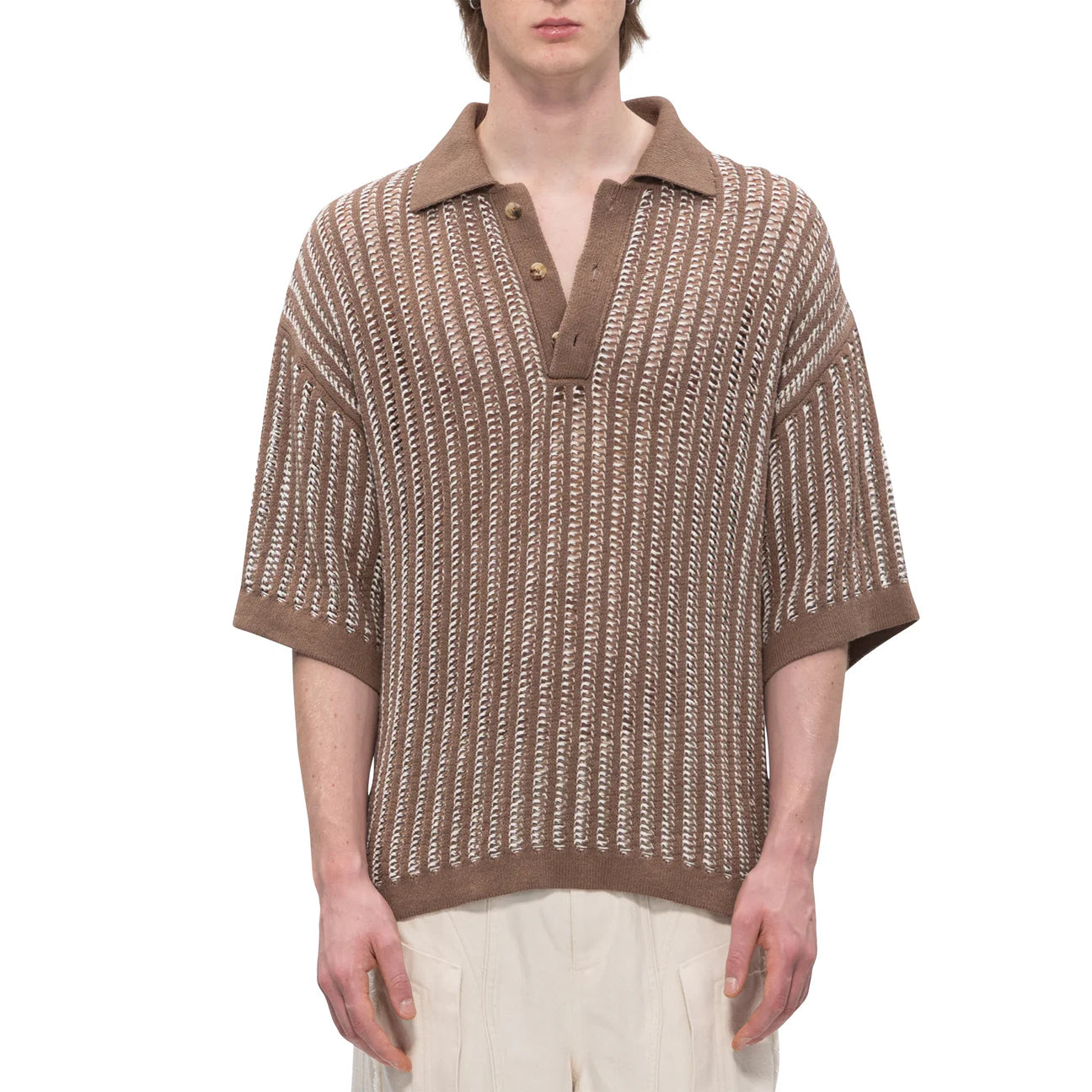 FengChenWang Oversized Knit Polo
