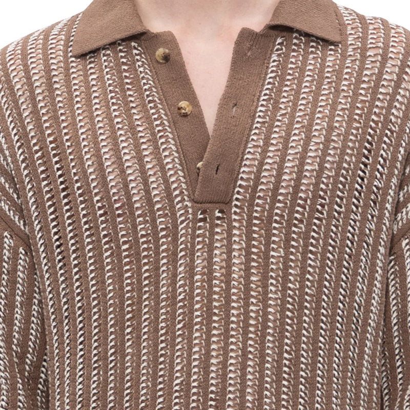 FengChenWang Oversized Knit Polo