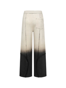 FengChenWang Gradient Washed Deconstruction Sweatpants