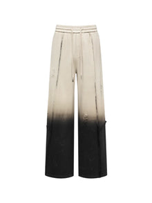 FengChenWang Gradient Washed Deconstruction Sweatpants