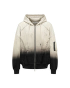 FengChenWang Gradient Washed Deconstruction Zip Hoodie