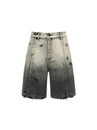 FengChenWang Denim Gradient Washed Shorts