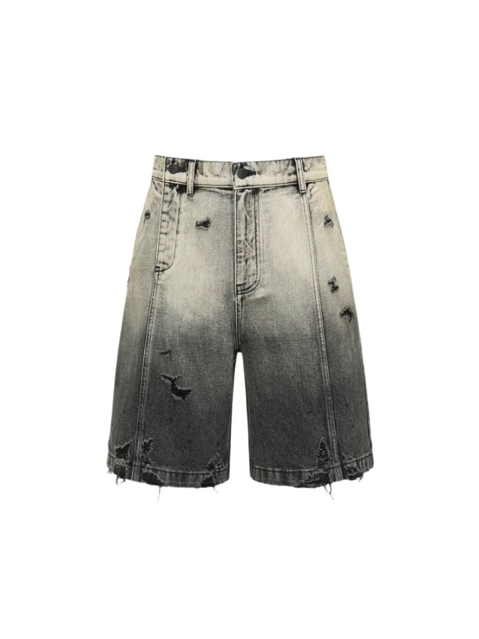 FengChenWang Denim Gradient Washed Shorts