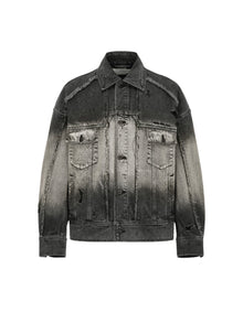 FengChenWang Denim Deconstructed Washed Jacket