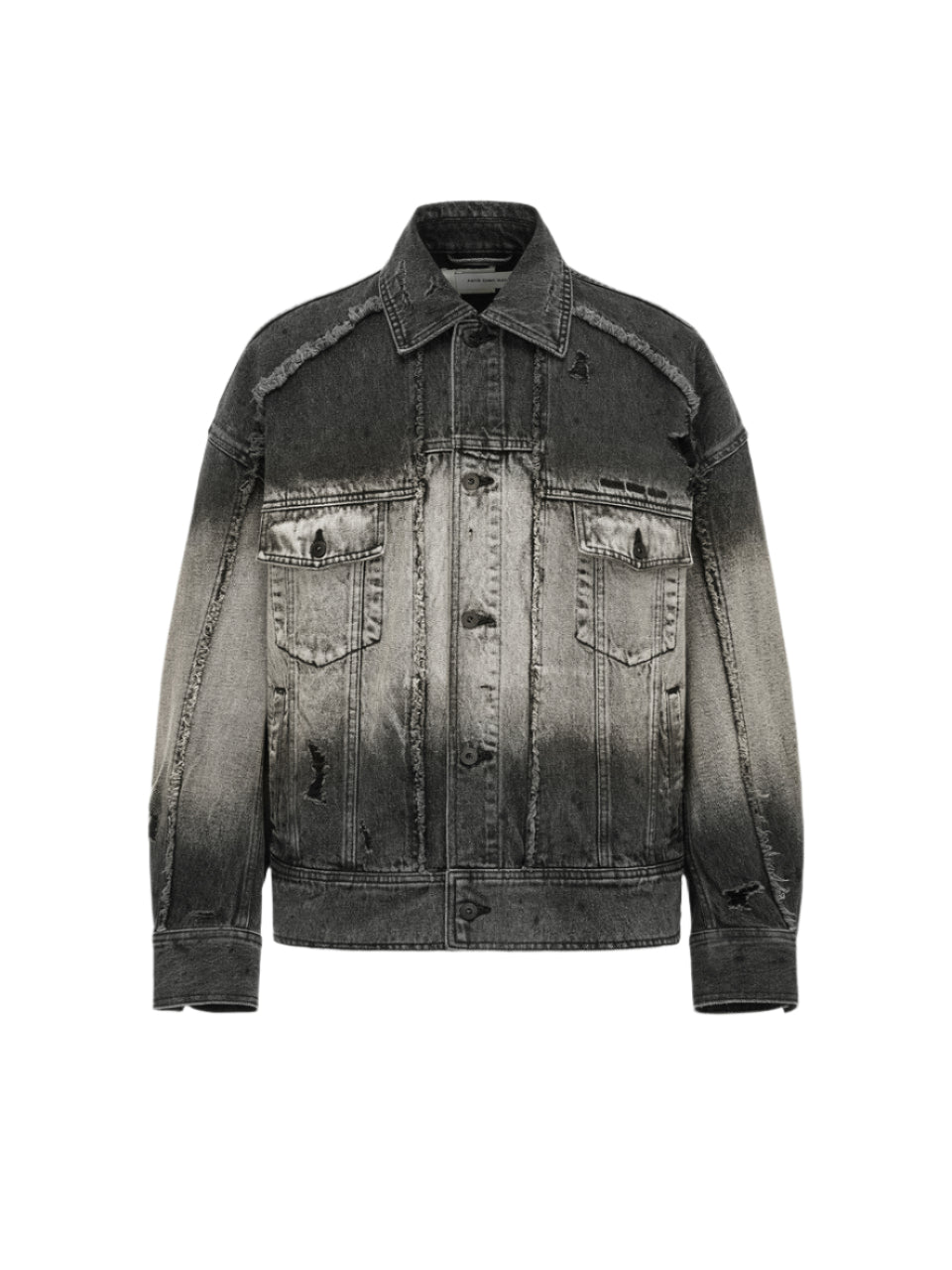 FengChenWang Denim Deconstructed Washed Jacket