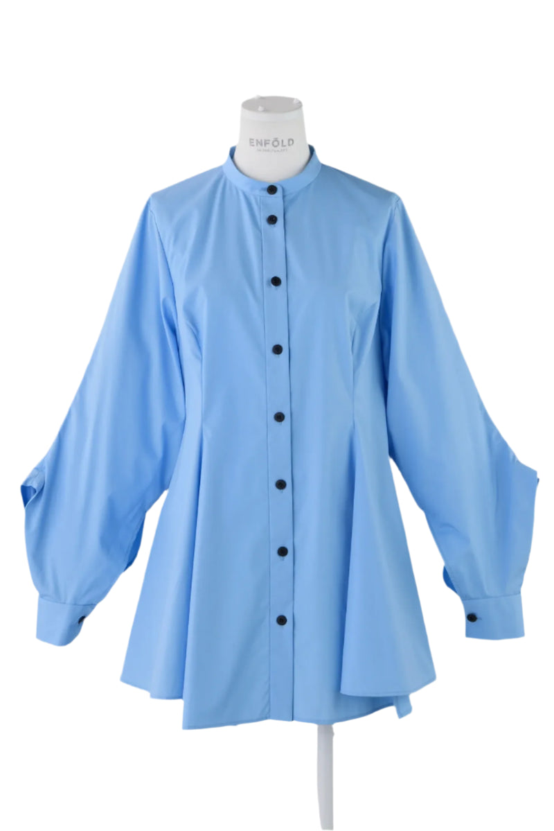 Enfold Flared Shirt Light Blue