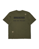 Song For The Mute x Birkenstock 'The Gardener' Crochet Flower T-Shirt Overdyed Army Green