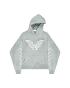 Alexander Digenova Logo Hoodie Thrashed Sky Blue