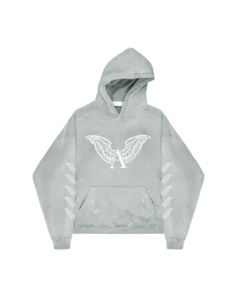 Alexander Digenova Logo Hoodie Thrashed Sky Blue