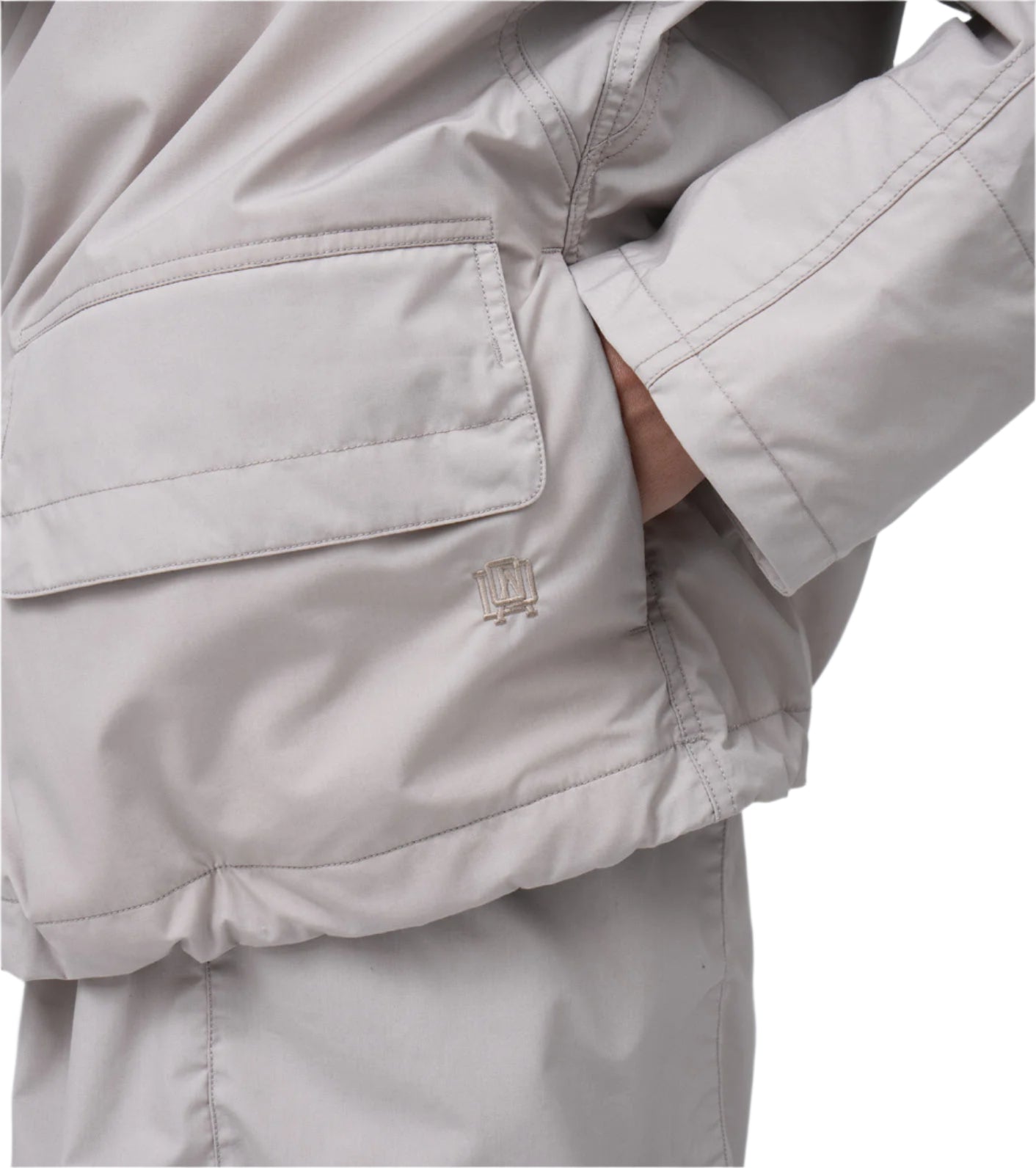 Nanamica Hooded Deck Jacket Grey Beige