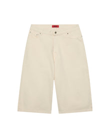 424 Big Daddy Denim Shorts White