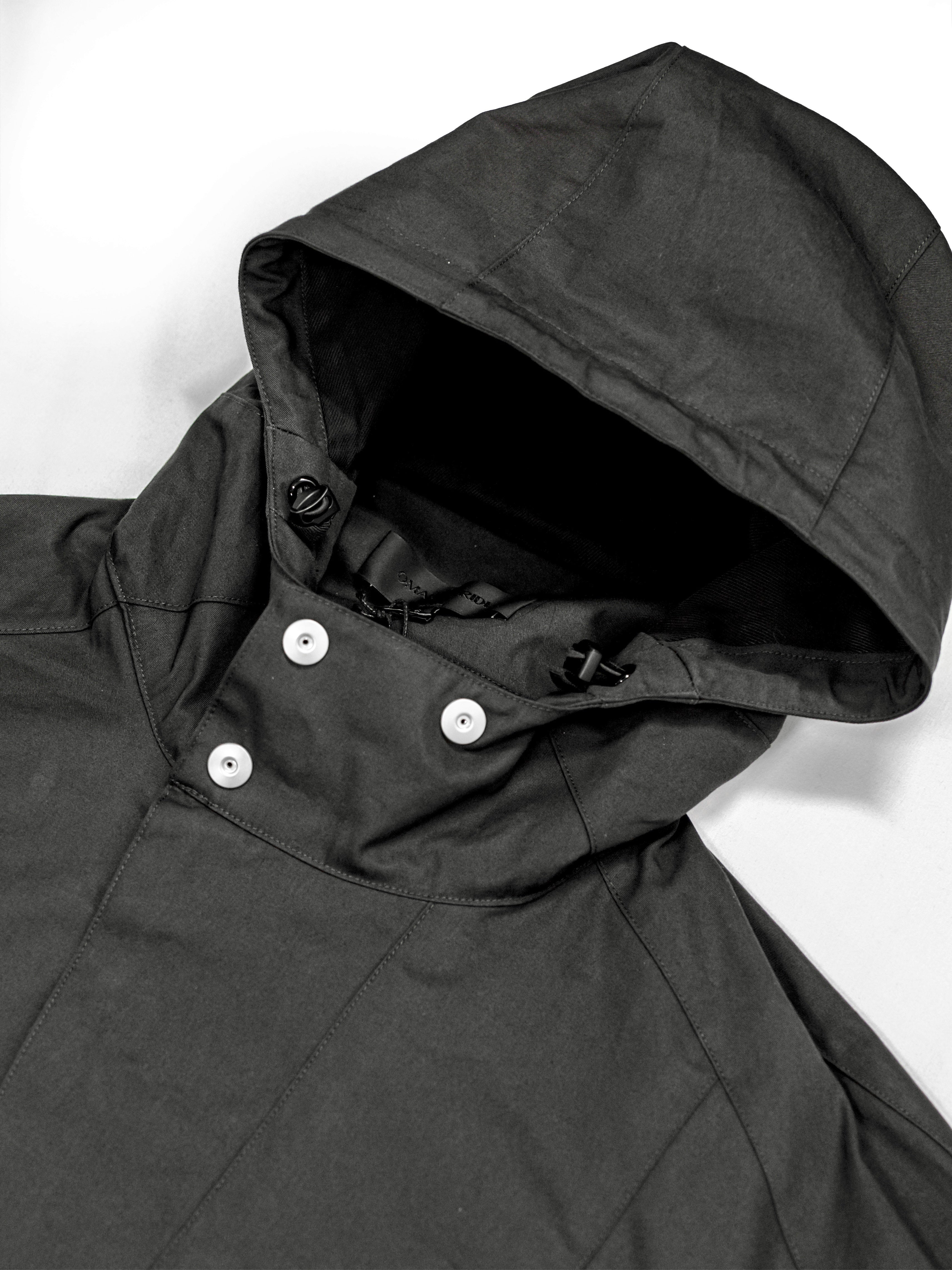 Omar Afridi Aidos Parka Charcoal - Designer Parka | VAVA STORE