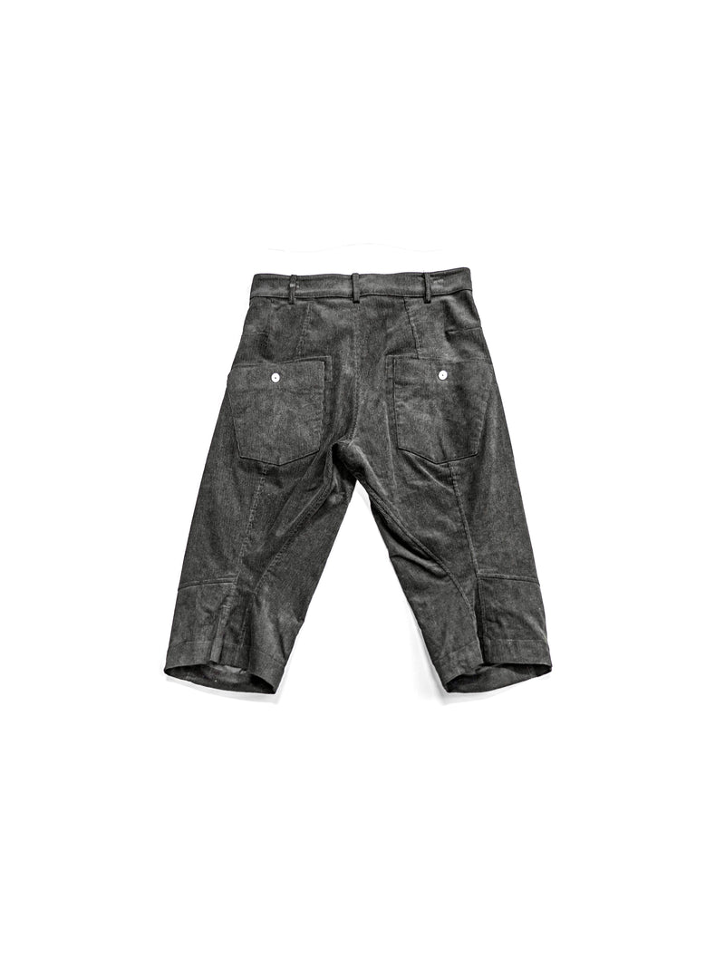 Omar Afridi Knee Darted Flare Shorts Black
