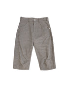 Omar Afridi Knee Darted Flare Shorts Jacquard