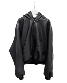 Alexander Digenova Leather Underground Jacket Black