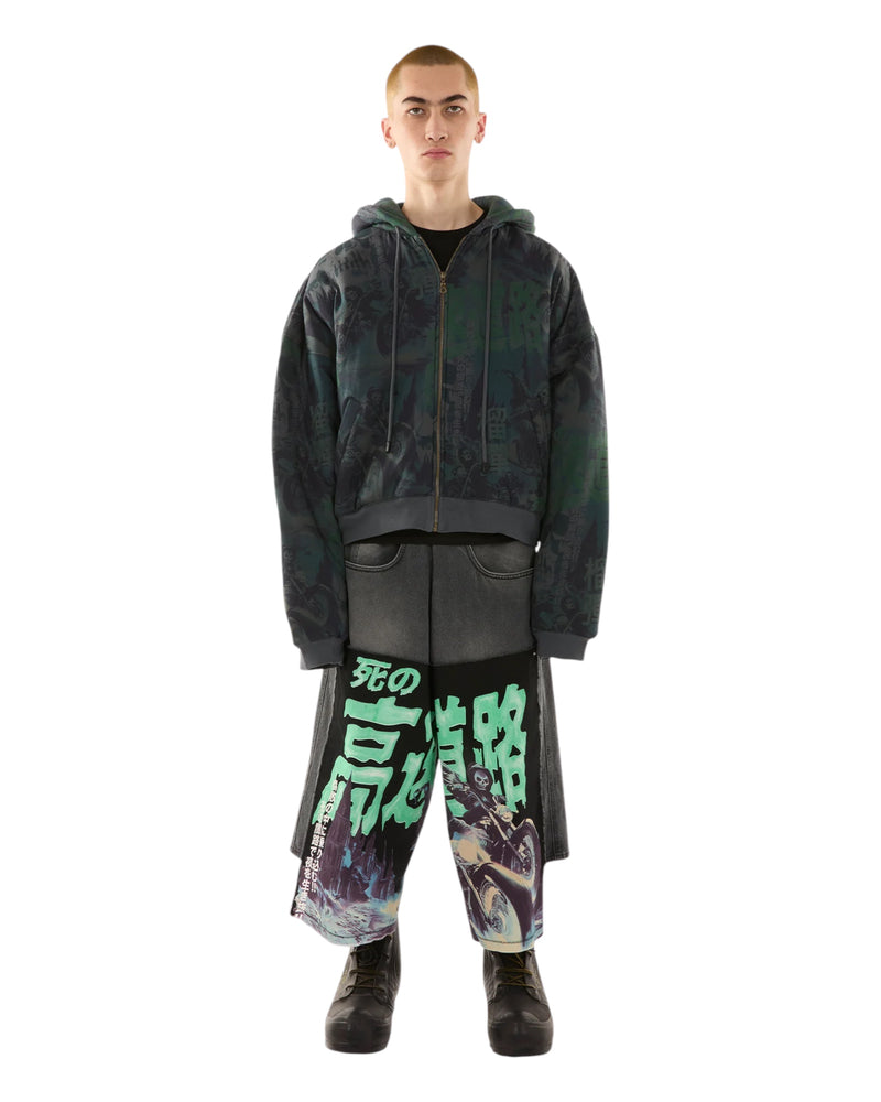 Luu Dan Wadded Hoodie Scenic Ghost Riders/Dark Smoke