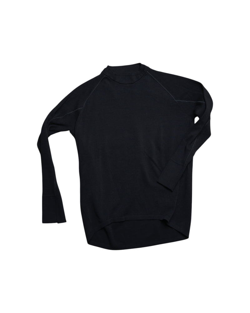 Devoa Knit Long Sleeve Black