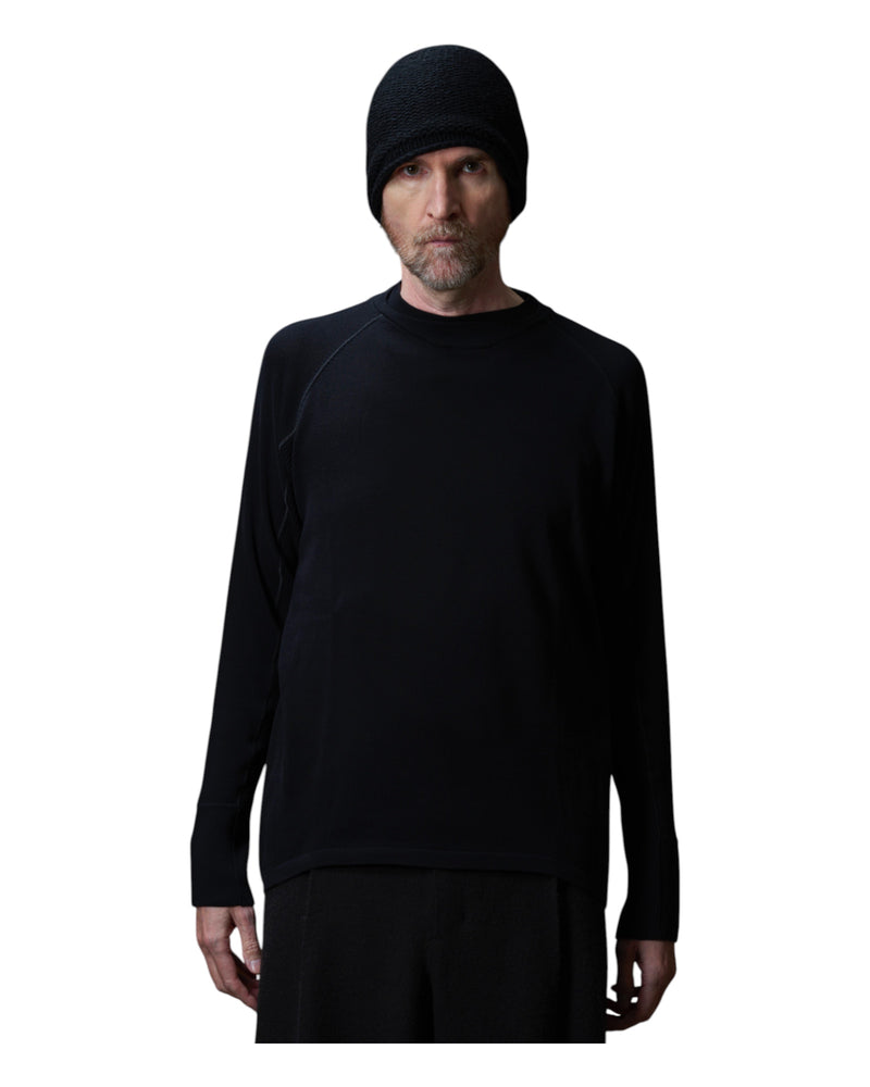 Devoa Knit Long Sleeve Black