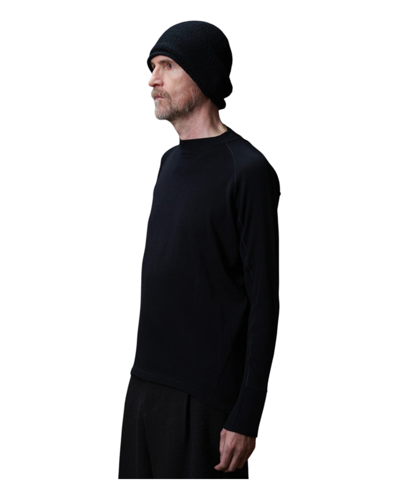 Devoa Knit Long Sleeve Black