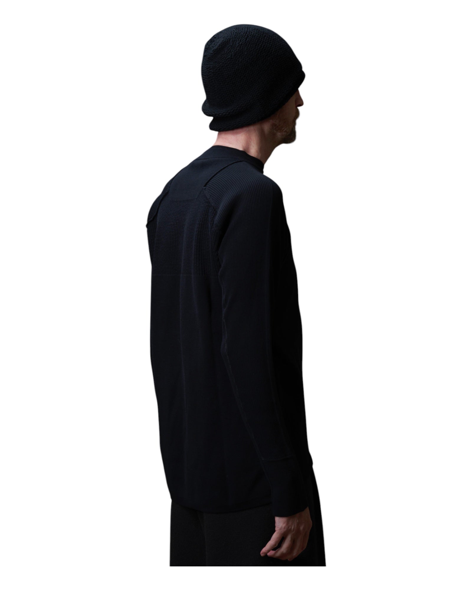 Devoa Knit Long Sleeve Black