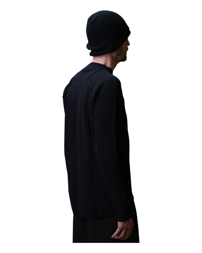 Devoa Knit Long Sleeve Black