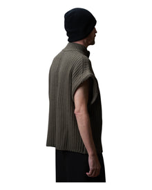 Devoa Knit Vest Grey