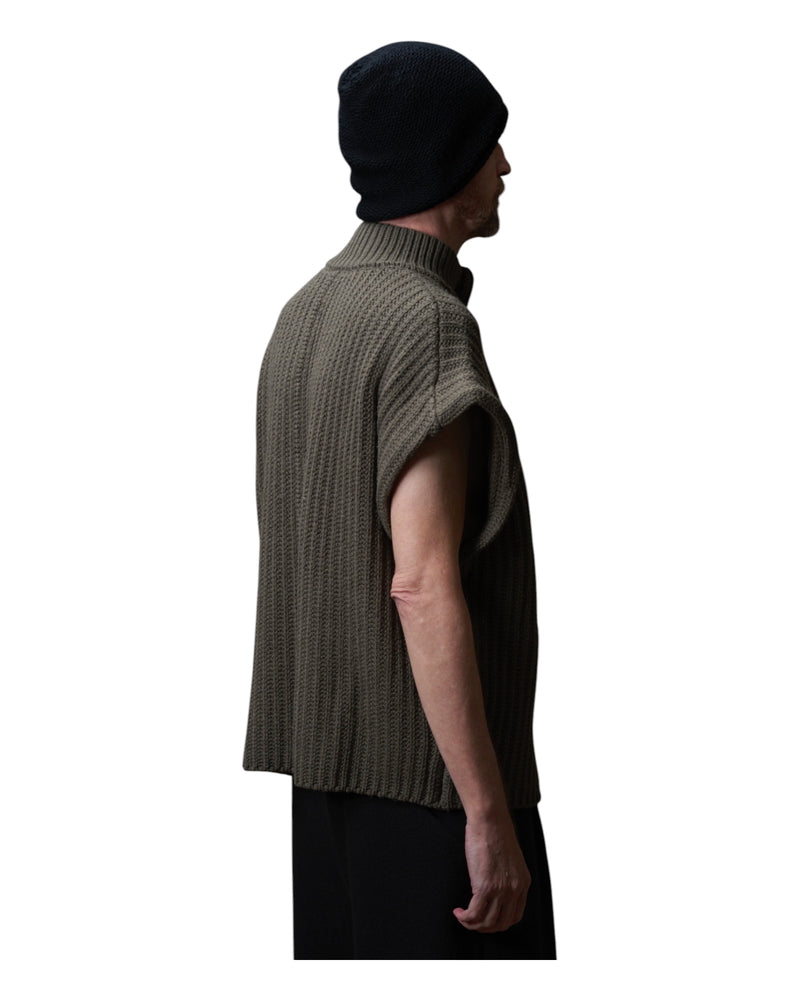 Devoa Knit Vest Grey
