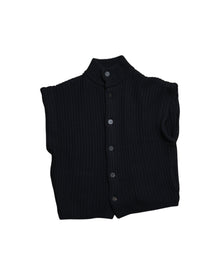 Devoa Knit Vest Black