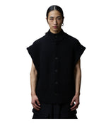 Devoa Knit Vest Black