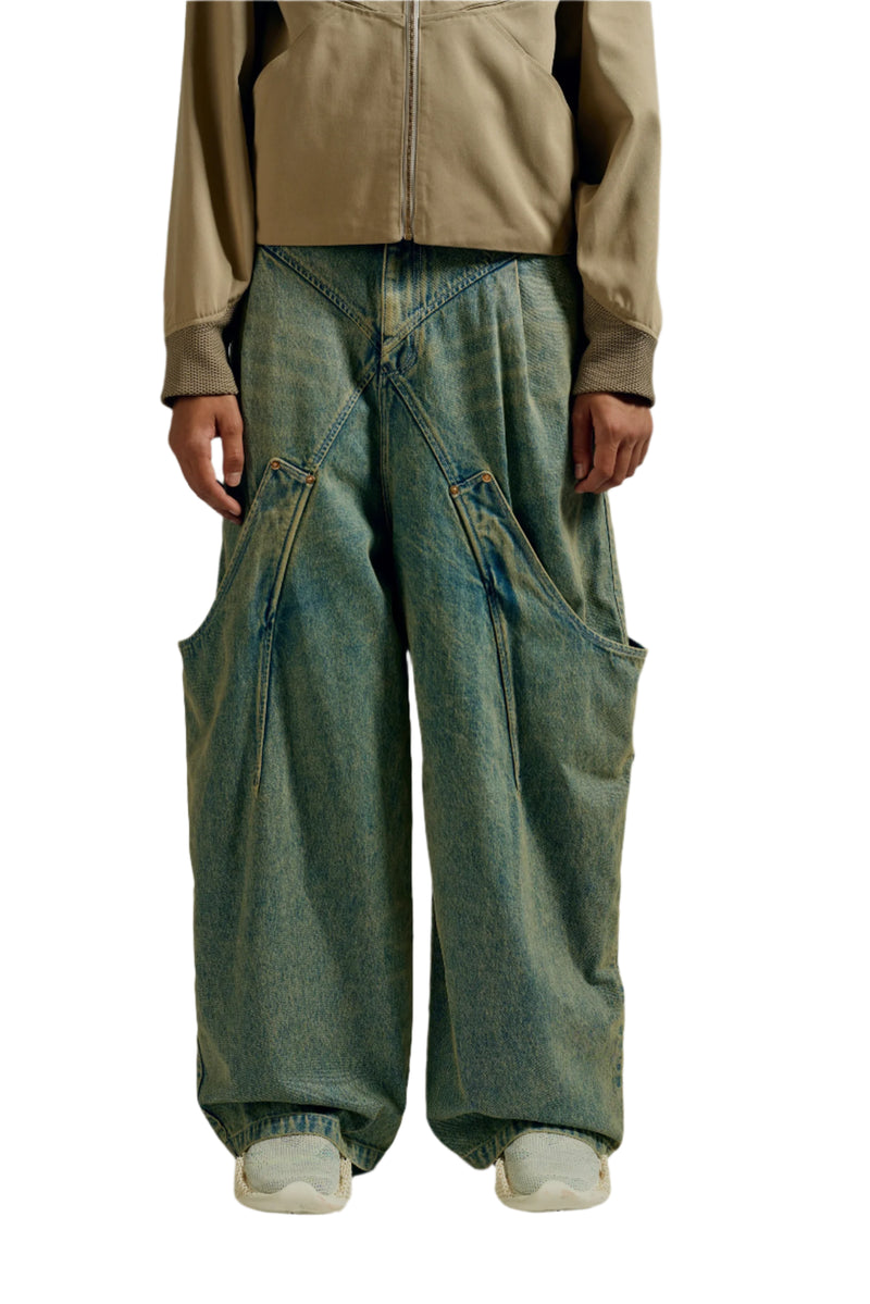 Namesake Billie Bibs Denim Pants Post Indigo