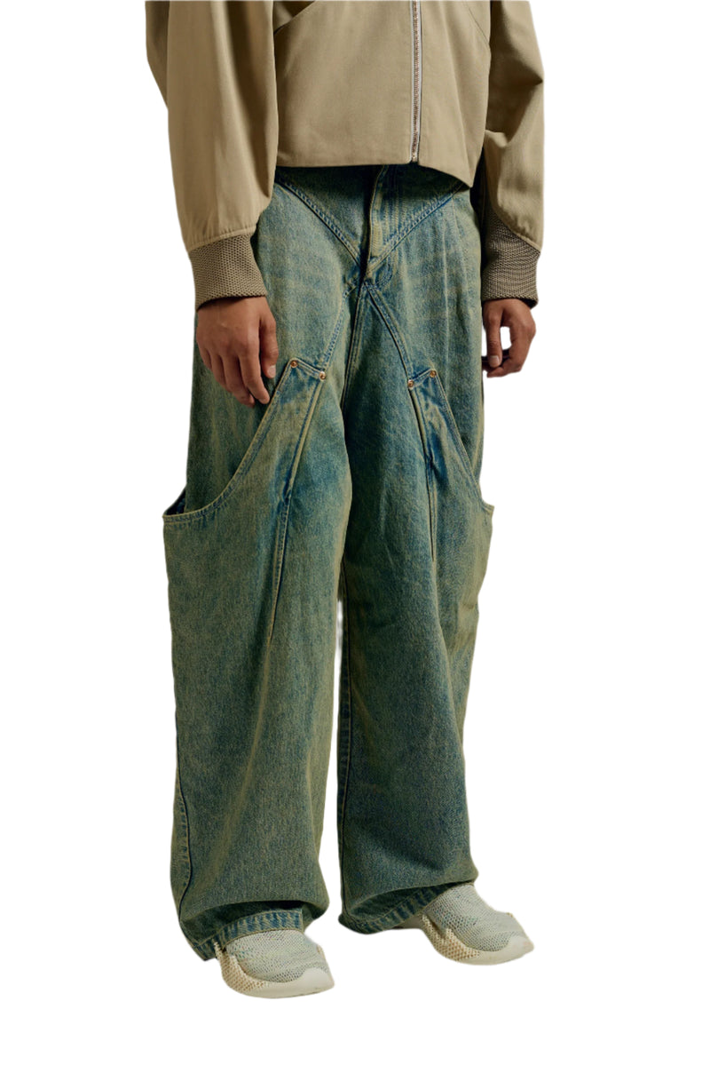 Namesake Billie Bibs Denim Pants Post Indigo