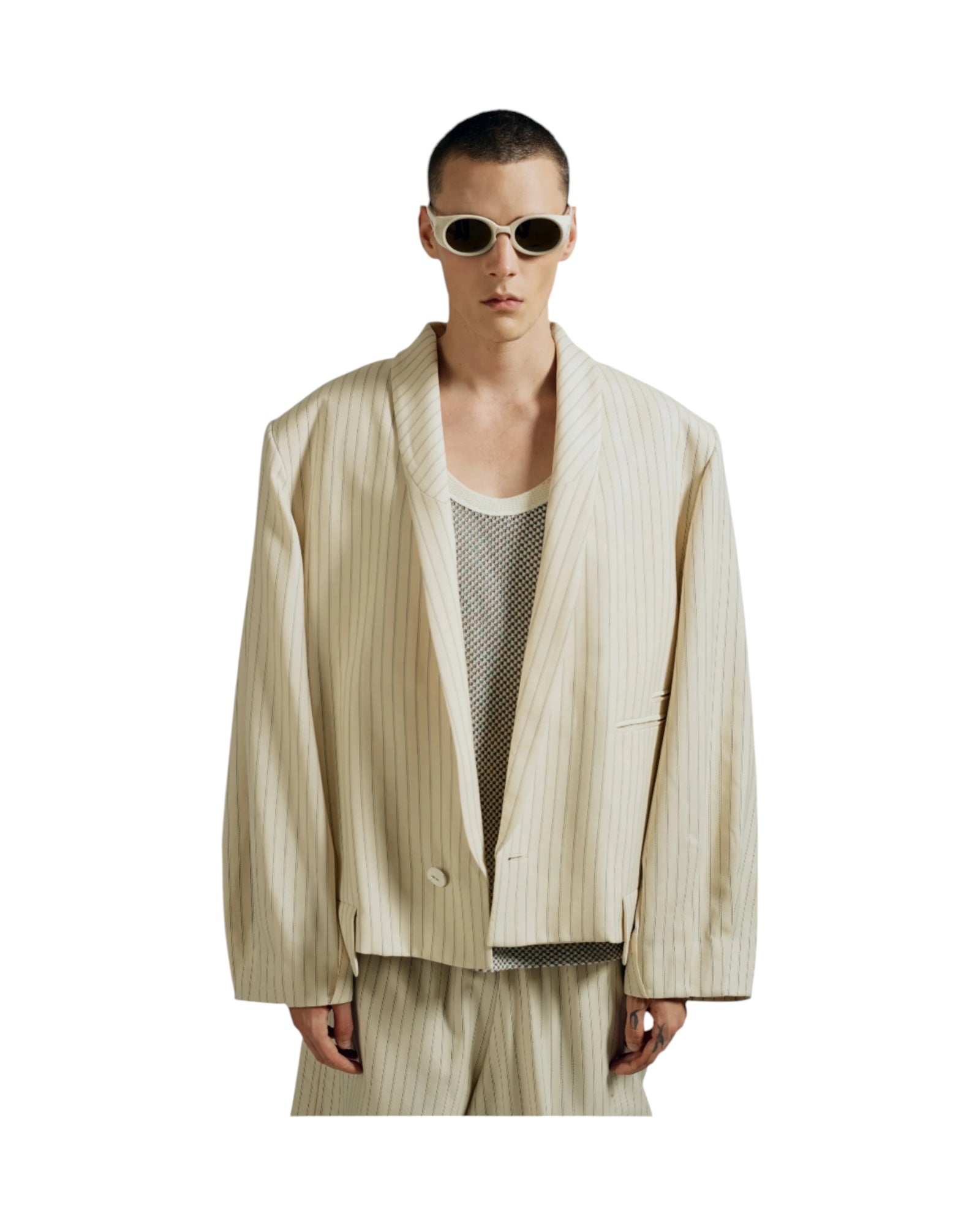 Namesake Barbosa Blazer Vanilla Stripe