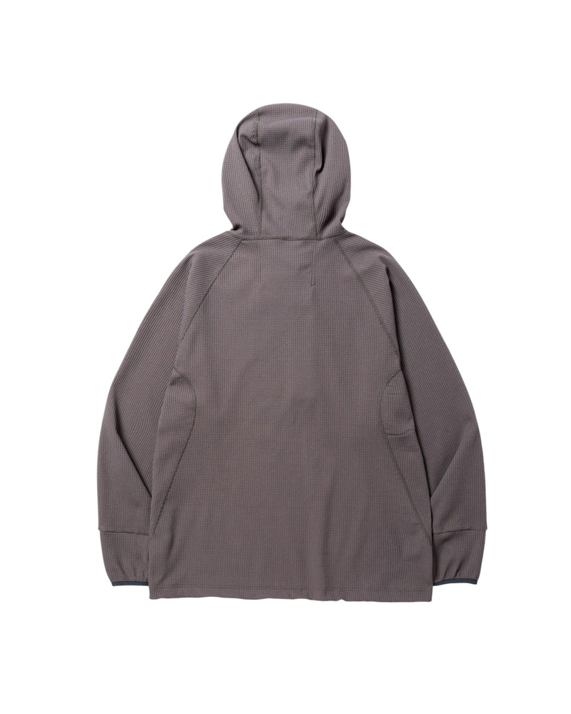 Meanswhile SOLOTEX Waffle Balaclava Hoodie Charcoal