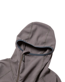 Meanswhile SOLOTEX Waffle Balaclava Hoodie Charcoal