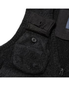 Meanswhile Mohair Knit Luggage Vest Black