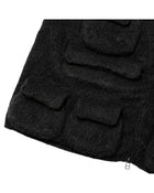 Meanswhile Mohair Knit Luggage Vest Black