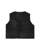 Meanswhile Mohair Knit Luggage Vest Black