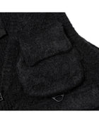 Meanswhile Mohair Knit Luggage Vest Black