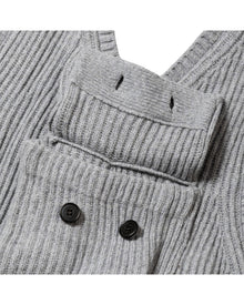 Meanswhile Mohair Body Armor Knit Vest Grey