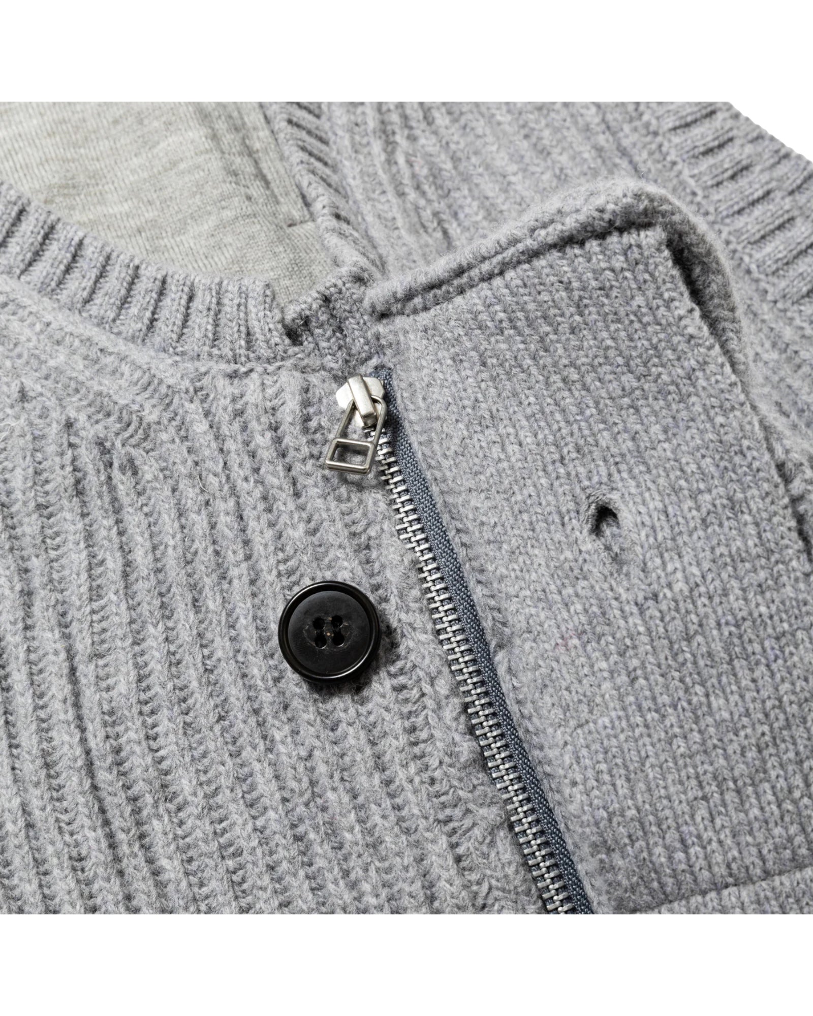 Meanswhile Mohair Body Armor Knit Vest Grey