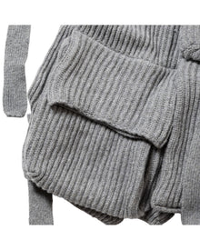 Meanswhile Mohair Body Armor Knit Vest Grey