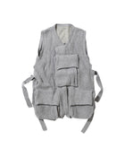 Meanswhile Mohair Body Armor Knit Vest Grey