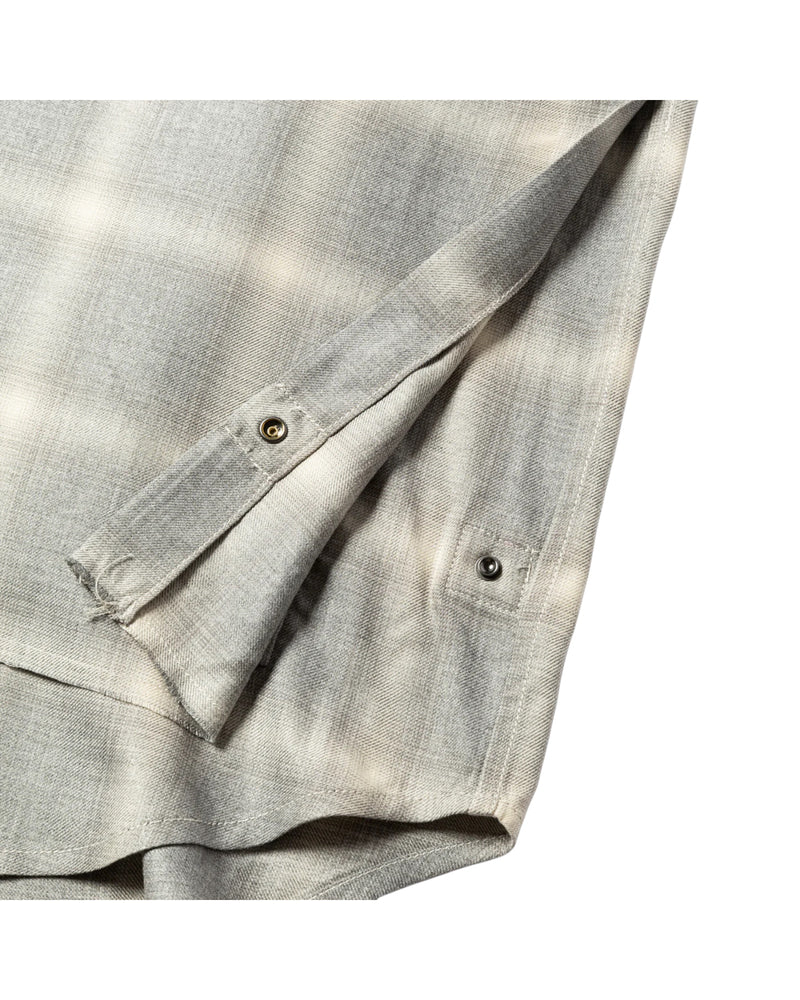 Meanswhile Ombre Side Slit L/S SH Grey