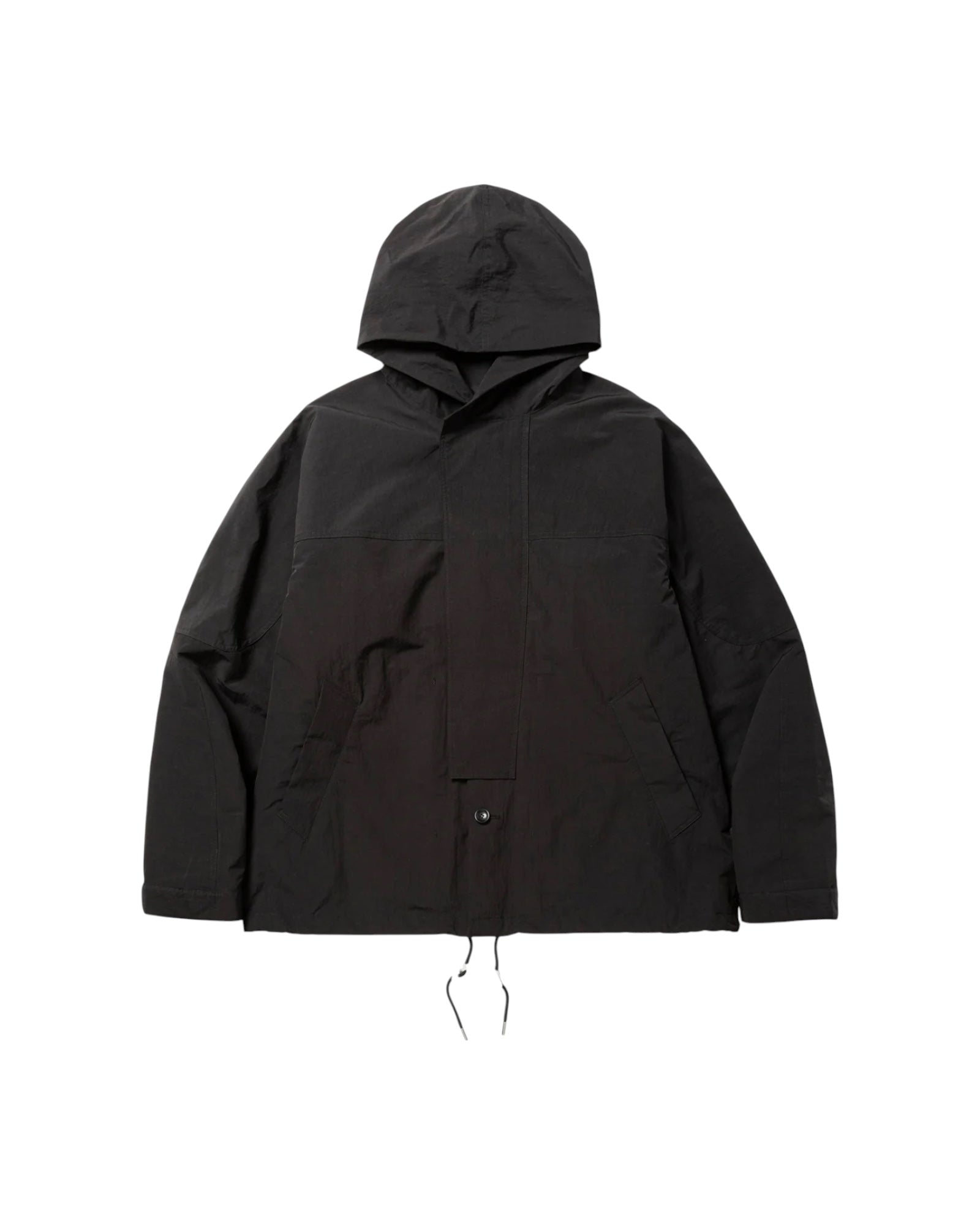 Meanswhile Neutral Hooded Blouson Off Black