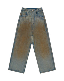Sankuanz Mud-Dyed Distressed Jeans