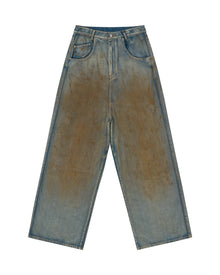 Sankuanz Mud-Dyed Distressed Jeans