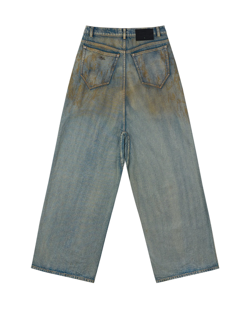 Sankuanz Mud-Dyed Distressed Jeans